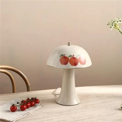 Stolní lampa kresba keramického ovoce